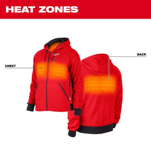 Milwaukee 306R-20 M12 HEATED HOODIE - RED