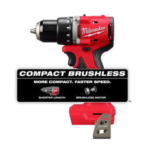 Milwaukee 3601-20 M18 Compact Brushless 1/2in Drill/ Driver