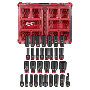 Milwaukee 49-66-6806 SHOCKWAVE Impact Duty Socket 1/2in Dr 31PC PACKOUT Set