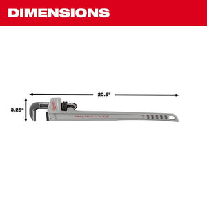 Milwaukee 48-22-7215 14L Aluminum Pipe Wrench with POWERLENGTH Handle