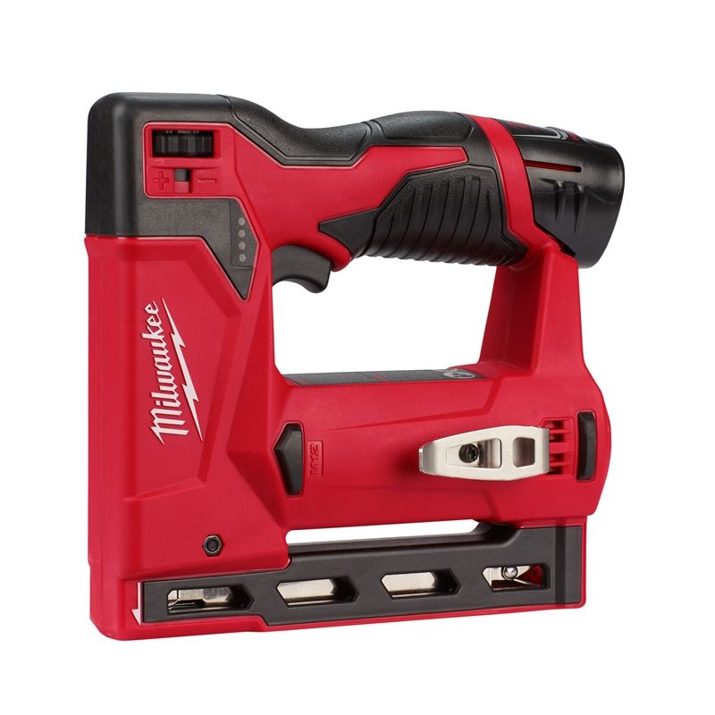 2447-21 M12 12 Volt Lithium-Ion Cordless 3/8 in. Crown Stapler Kit