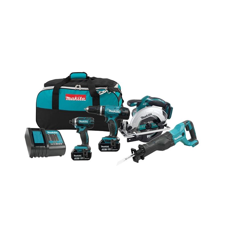 Makita DLX4057X1 18V (3.0 Ah) LXT 4 Tool Combo Kit