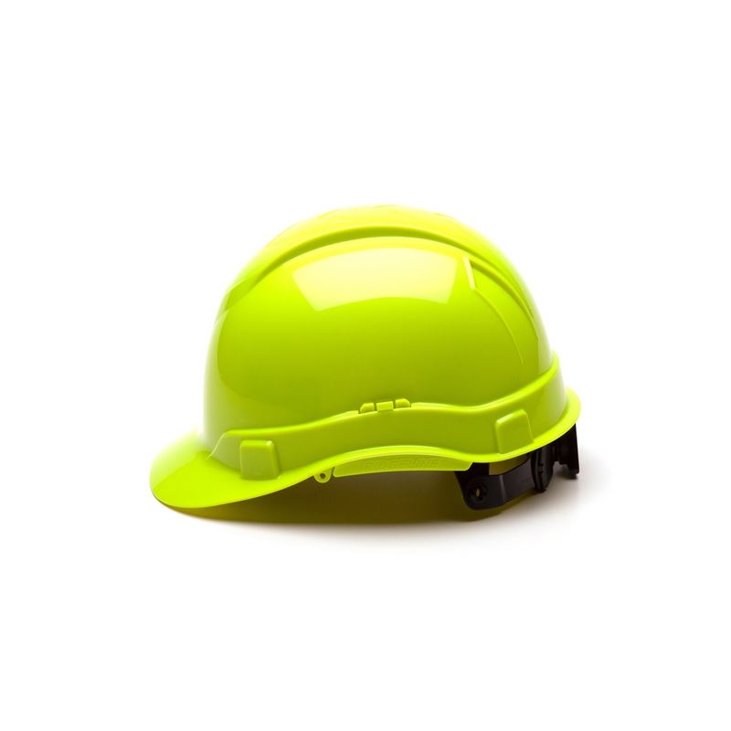 PYRAMEX HP44131C Ridgeline Cap Style Hard Hat - Hi-Viz Lime