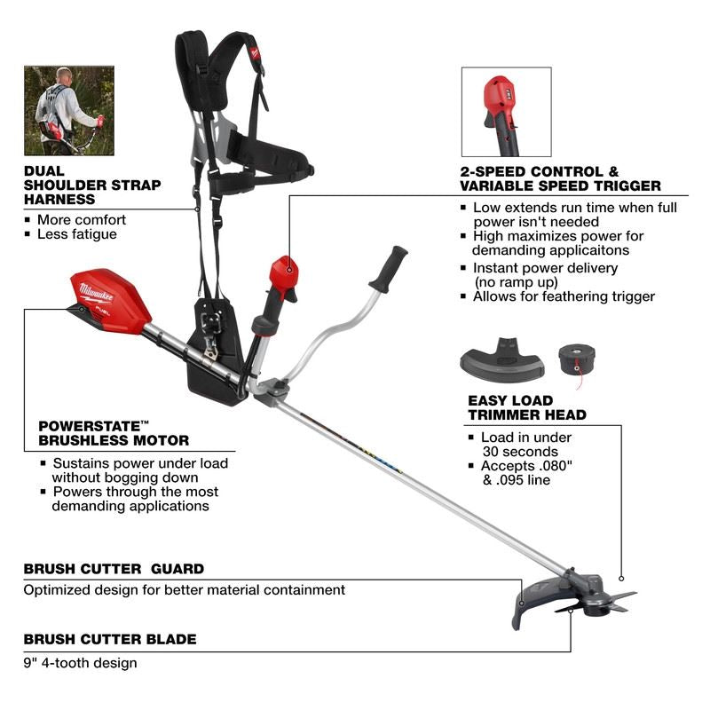 Milwaukee 3015-20 M18 FUEL Brush Cutter