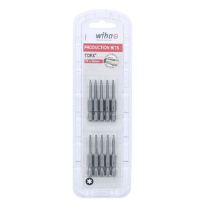 Wiha Torx Power Bit T6 x 50mm Pack of 10 Bits