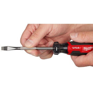 Milwaukee MT206 1/4in Slotted 4in Cushion Grip Screwdriver (USA)