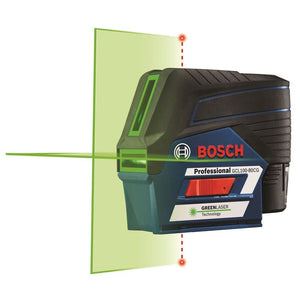 Bosch | GCL100-80CG 12V Max Connected Green-Beam Cross-Line Laser with Plumb Points