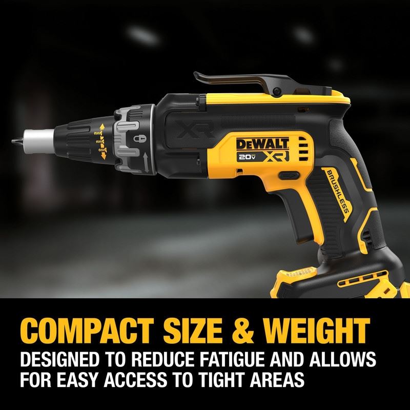 DEWALT DCF630D2 20V MAX XR Brushless Drywall Screwgun Kit (2.0Ah)