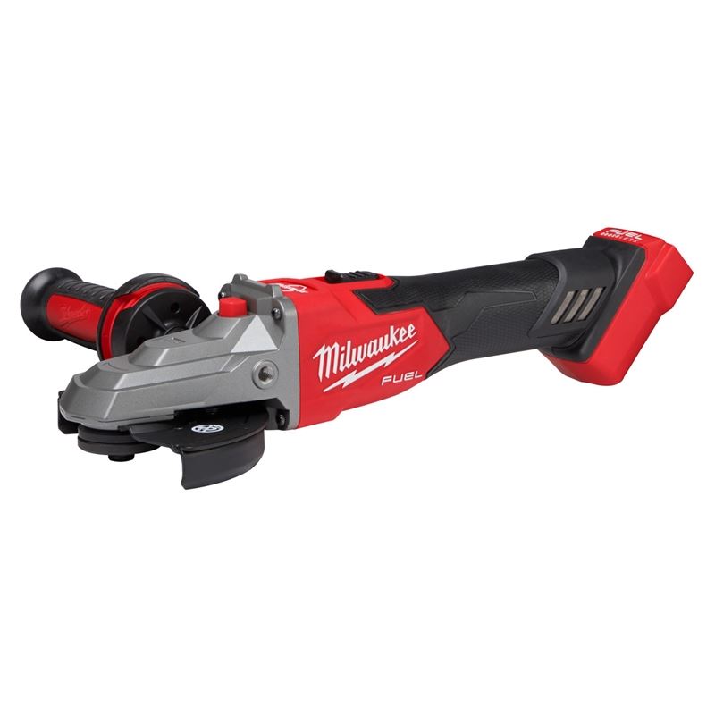 Milwaukee 2887-20 M18 FUEL 5in Flathead Braking Grinder, Slide Switch Lock-On