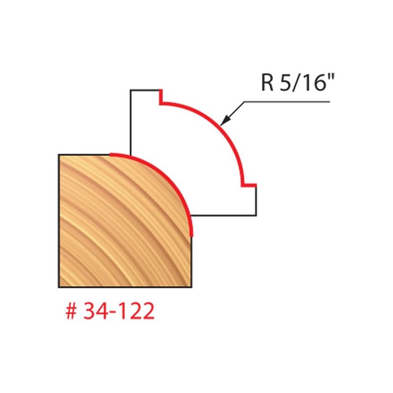 Freud | 34-122 5/16 Radius Rounding Over Bit