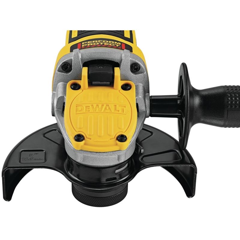 DEWALT DCG415W1 20V MAX* XR Brushless 4-1/2 - 5 in. Switch Small Angle Grinder With POWER DETECTTool Technology Kit