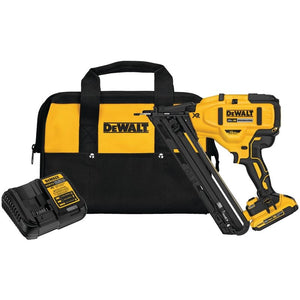 DEWALT DCN650D1 20V MAX XR 15 GA CORDLESS ANGLED FINISH NAILER KIT