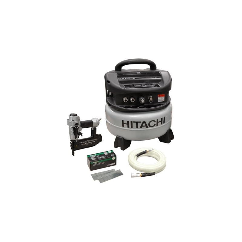 Hitachi | KNT50A 18-Gauge Brad Nailer and Compressor Combo Kit