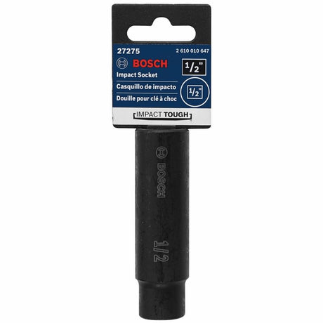 Bosch | 27275 1/2 In. Impact Tough Deep Well Socket, 1/2 In. Shank