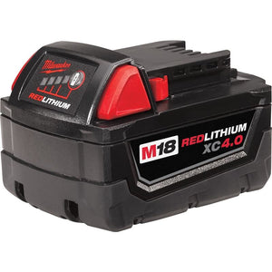 48-11-1840 M18 18 Volt Lithium-Ion Cordless REDLITHIUM XC 4.0Ah Extended Capacity Battery Pack