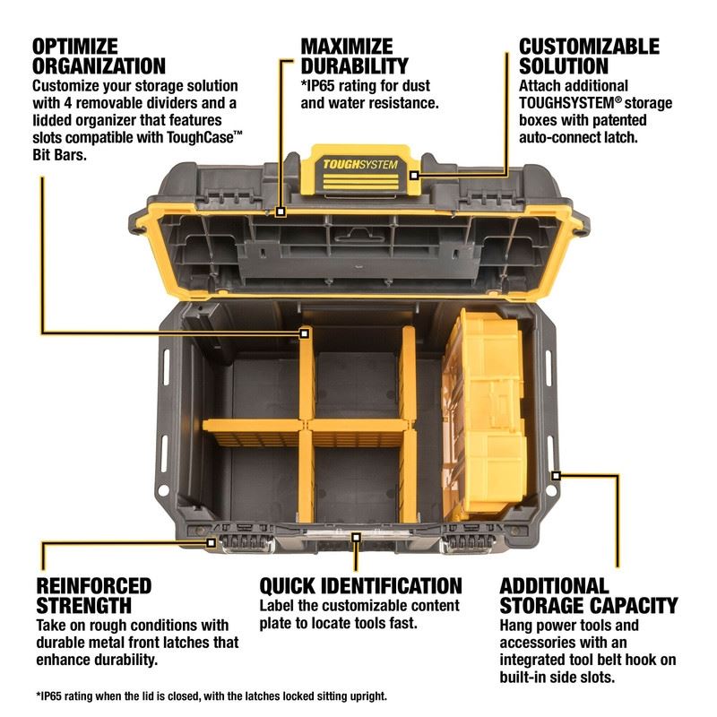 DEWALT DWST08035  TOUGHSYSTEM 2.0 Deep Compact Toolbox