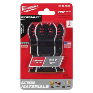 Milwaukee 49-25-1523 OPEN-LOK 1-3/8 in Titanium Enhanced Carbide Teeth Multi-Material Blade 3 Pk