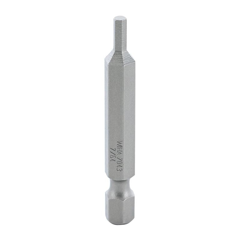 Wiha Hex Inch Power Bit 7/64 x 50mm Pack of 10 Bits