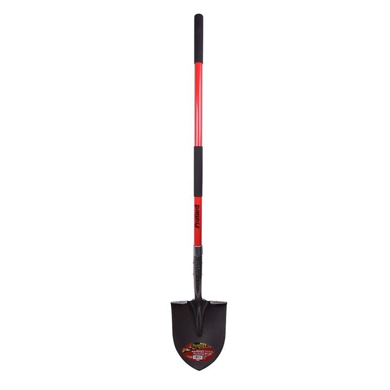 Toolway 9½IN X58IN ROUND SHOVEL FIBERGLASS L-HANDLE