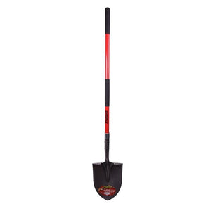 Toolway 9½IN X58IN ROUND SHOVEL FIBERGLASS L-HANDLE