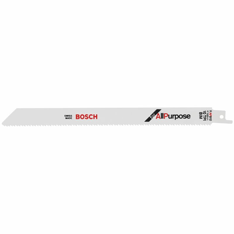 Bosch RAP910 9 In. 10 TPI All-Purpose BiMetal Reciprocating Saw Blade