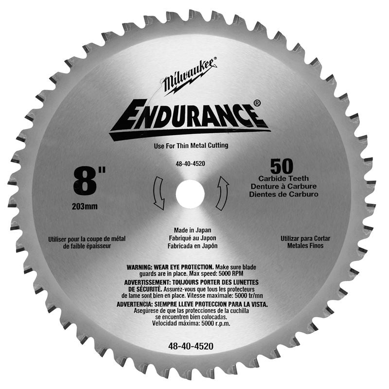 48-40-4520 8 in. 50 Teeth Dry Cut Cermet Tipped Circular Saw Blade