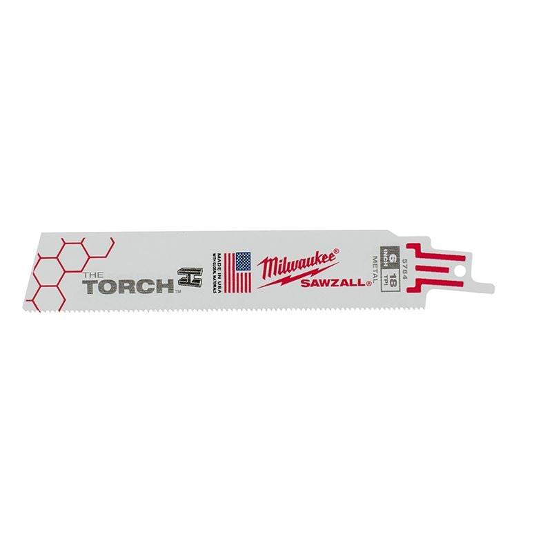 48-00-8784 6 in. 18 TPI THE TORCH SAWZALL Blade - 25 Pack