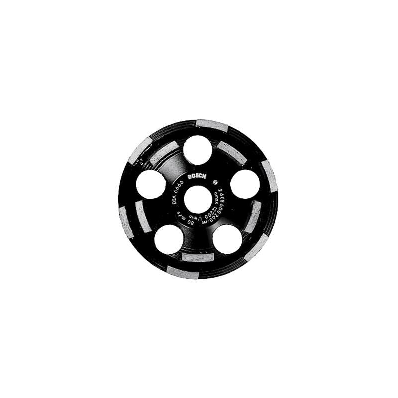 Bosch | DC520 5" Double Row Segmented Diamond Cup Wheel for Abrasive Materials