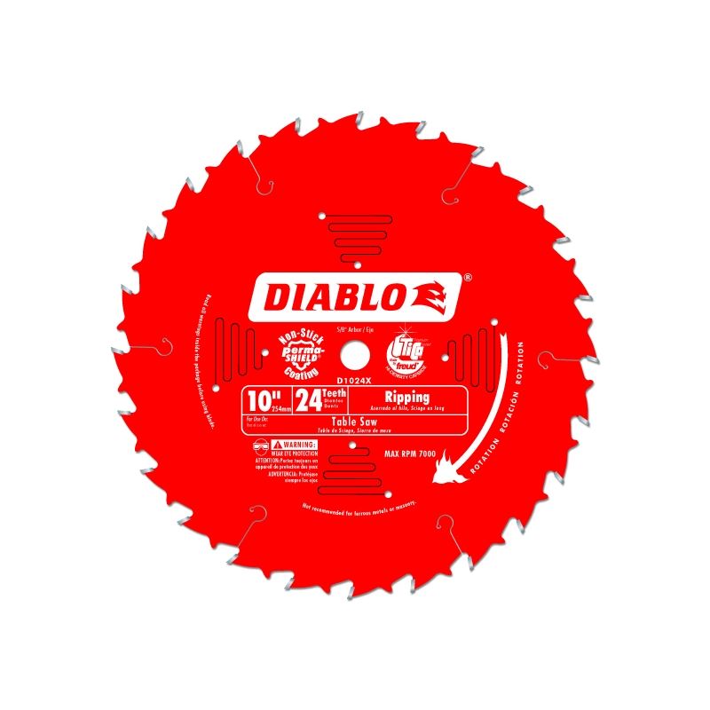 Diablo D1024X 10 in. x 24 Tooth Ripping Saw Blade