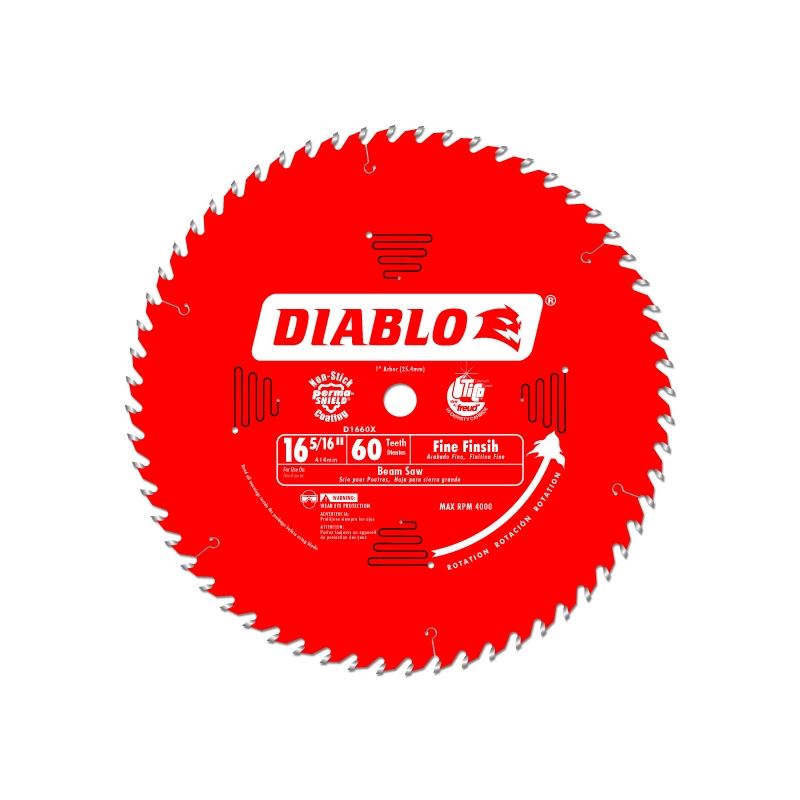 Diablo D1660X 16-5/16 in. x 60 Tooth Fine Finish Beam Saw Blade