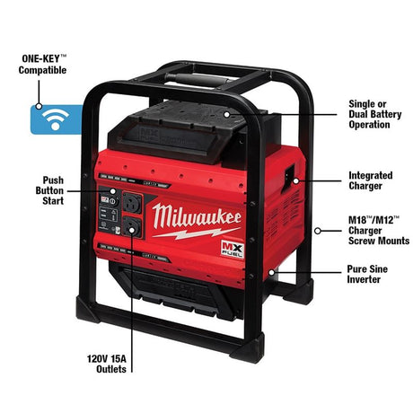 Milwaukee MXF002-2XC MX FUEL Carry-On 3600w/1800w Power Supply