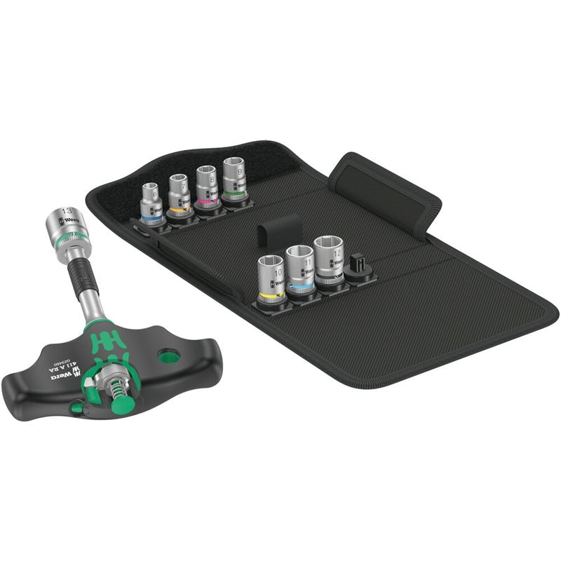 WERA 05023470001 Kraftform Kompakt 400 RA Set 2, 9 pieces