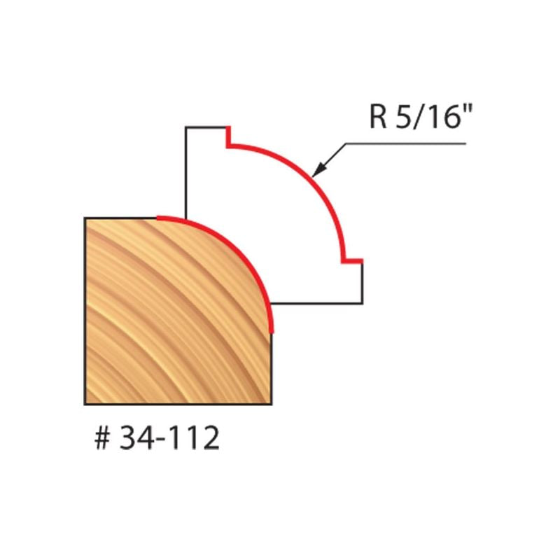 Freud | 34-112 5/16 Radius Rounding Over Bit (Quadra-Cut)