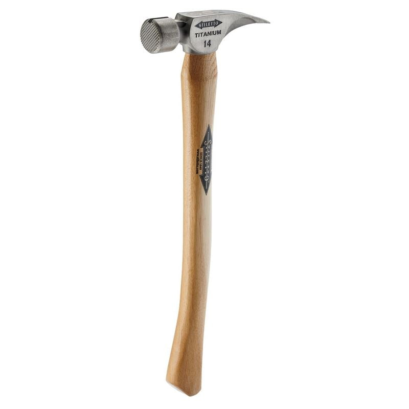 Stiletto TI14MC 14oz Hickory Framing Hammer - Milled/Curve