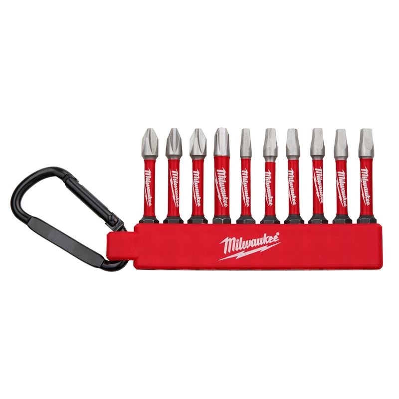 Milwaukee 48-32-4092 SHOCKWAVE Carabiner PH/SQ 2in Driver Bit Set