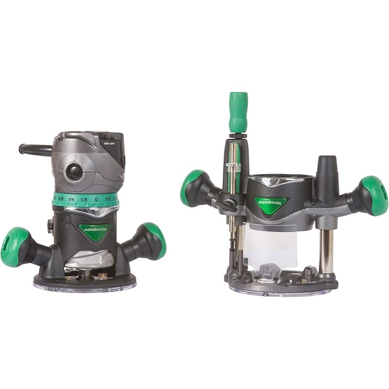 metabo HPT KM12VC 2-1/4 Peak HP Variable Speed Fixed/Plunge Base Router Kit