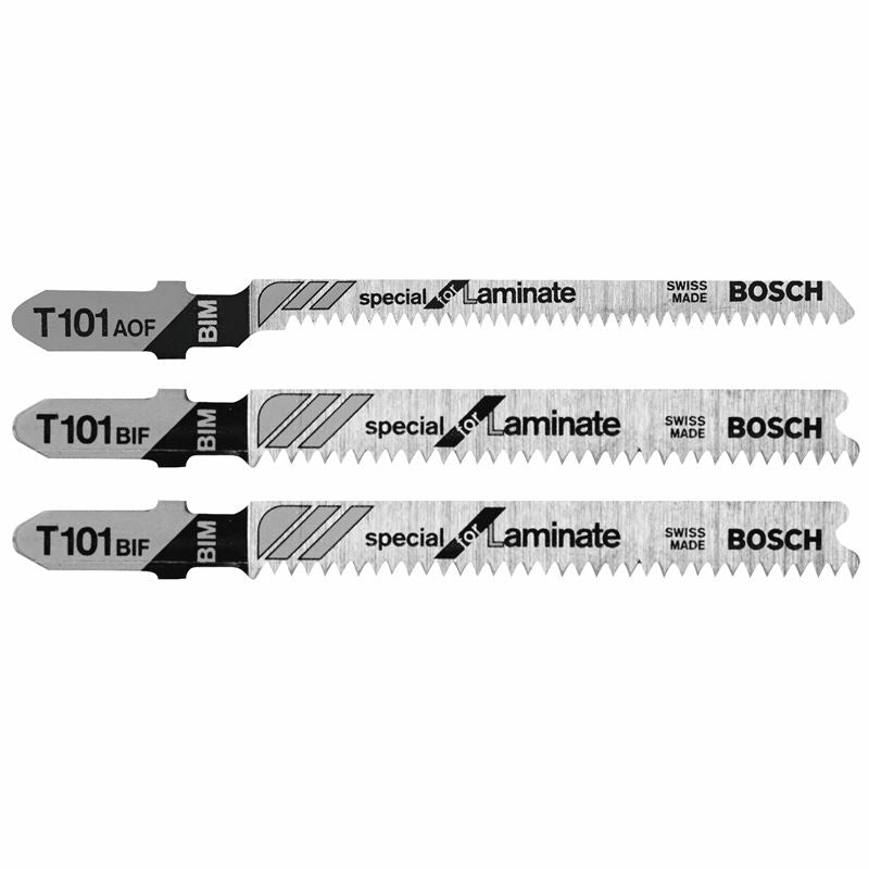 Bosch | T503 3 Piece Hardwood / Laminate Flooring T-Shank Jig Saw Blade Set