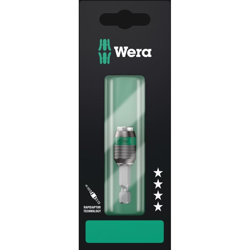 WERA 889/4/1 K SB Rapidaptor Universal Bit Holder, 1/4" x 50 mm