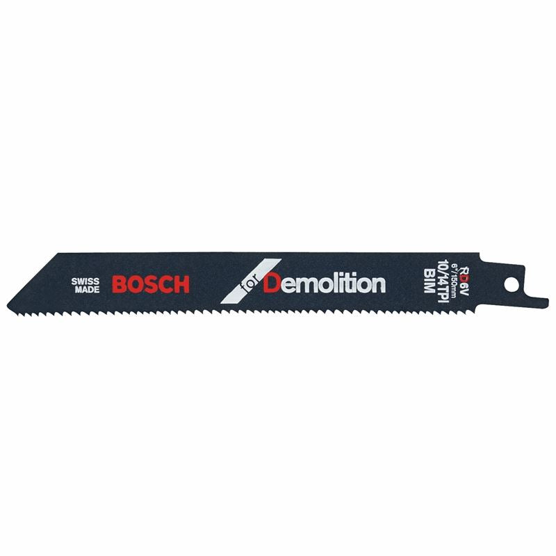 Bosch RD6V-25B 6 In. 10/14 Variable TPI Demolition Reciprocating Saw Blades Boxed