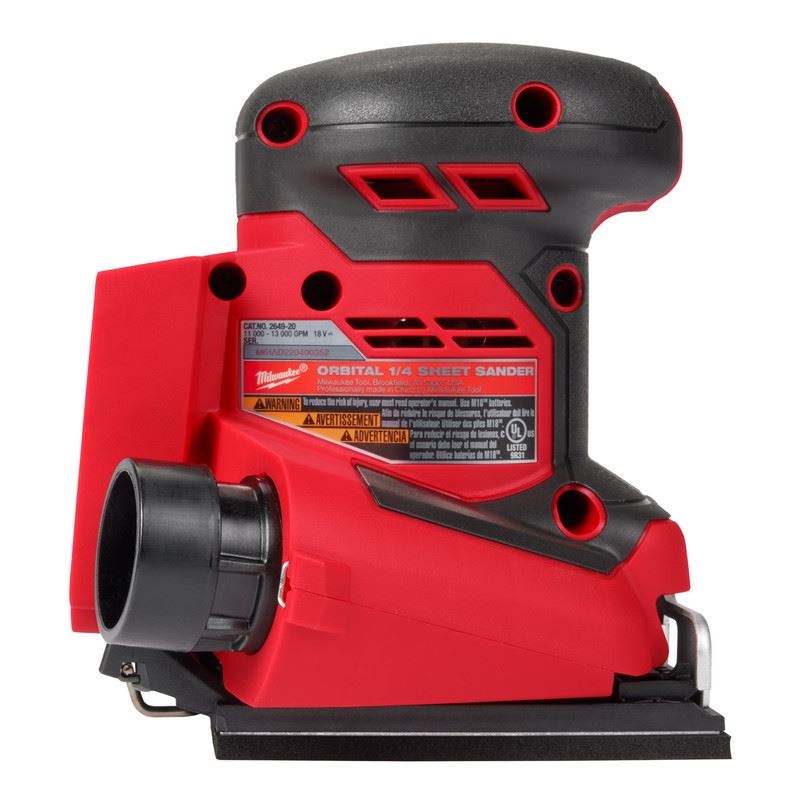 Milwaukee 2649-20 M18 Orbital 1/4 Sheet Sander