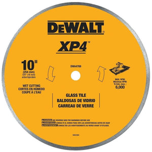 DeWalt DWA4769 10 in Continuous Rim Glass and Tile Blade