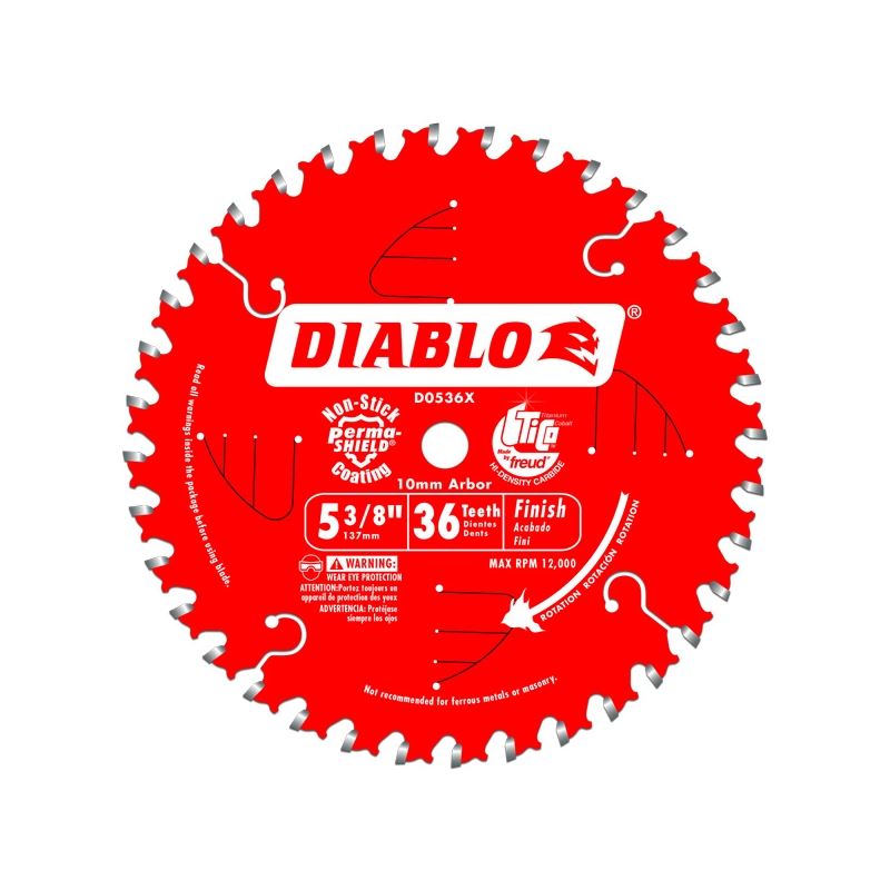 Diablo D0536X 5-3/8 in. x 36 Tooth Trim Saw Blade