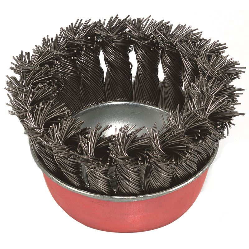 Proflexx 4" Bridlled Twist Knot Wire Brush