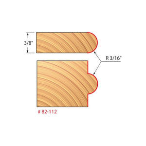 Freud | 82-112 3/16 Radius Half Round Bit