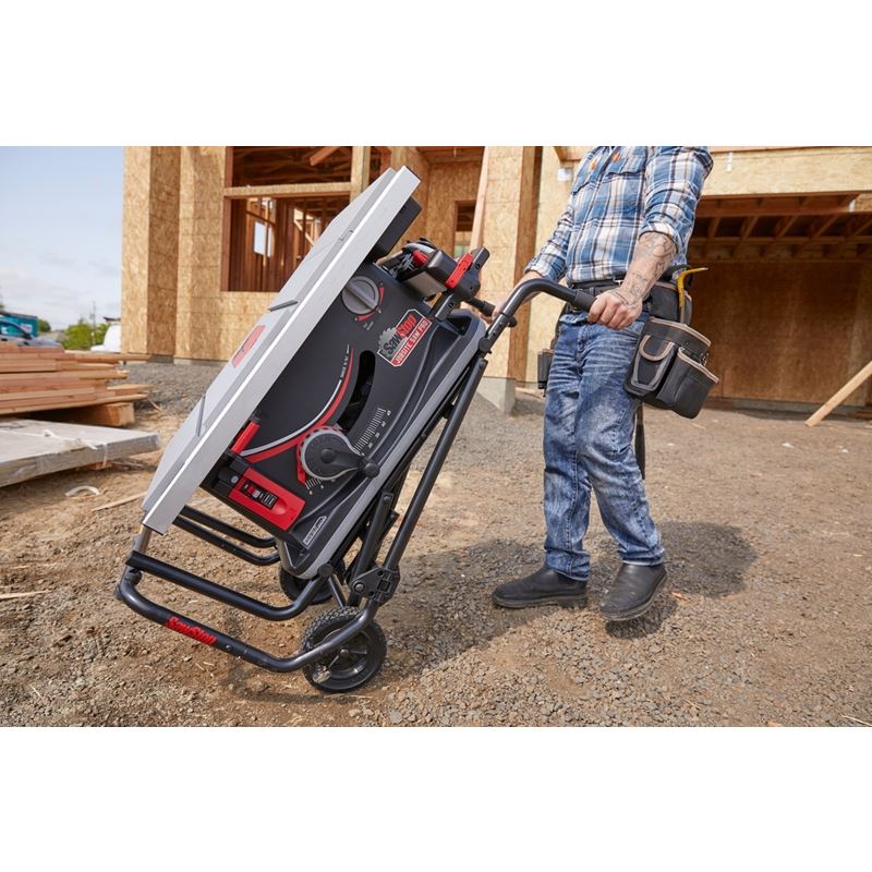 SawStop JSS-120A60 Jobsite Saw PRO with Mobile Cart Assembly - 15A 120V 60Hz