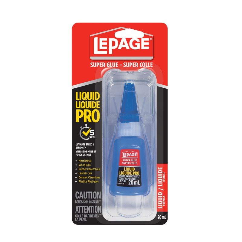 LePage 2600201 Liquid Pro Super Glue (Clear) - 20 ml