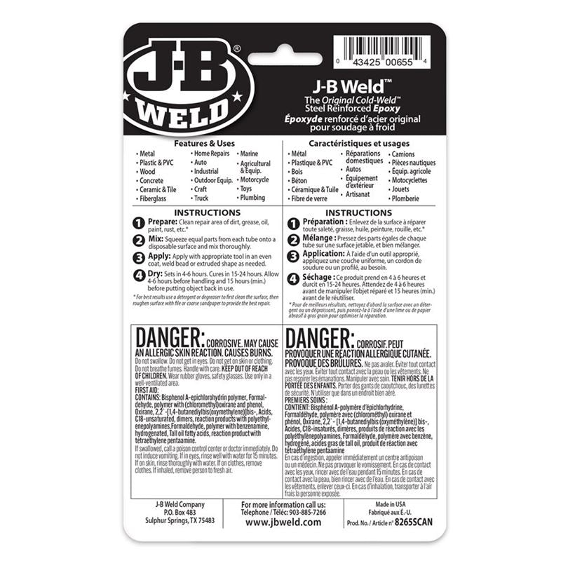 J-B WELD 2 oz. Original Cold Weld Resin and Hardener