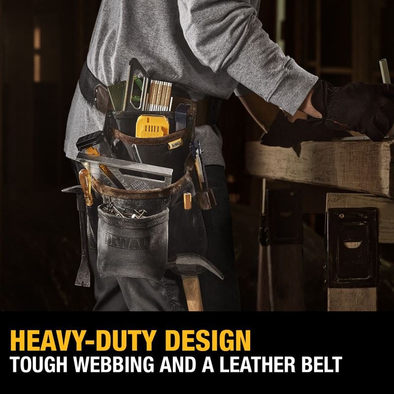 DEWALT DWST550115 Leather Tool Pouch and Belt