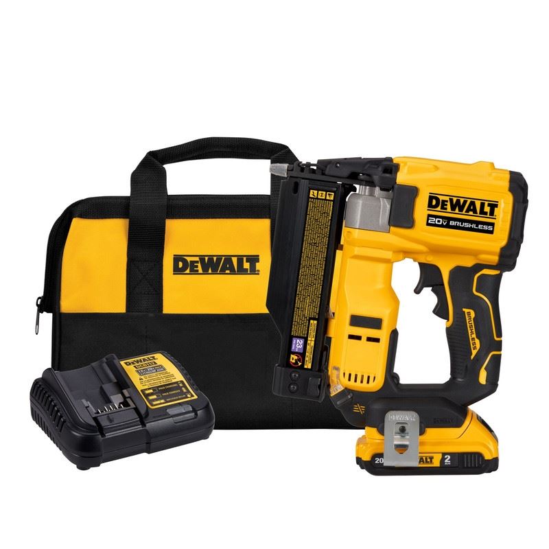 DEWALT DCN623D1 20V MAX XR, 23 GAUGE PIN NAILER - (2.0AH) W/ 1 BATTERY AND BAG