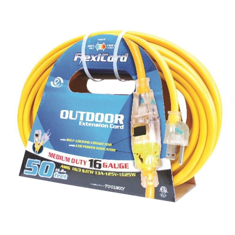 FlexiCord 10m 1 Outlet Extension Cord